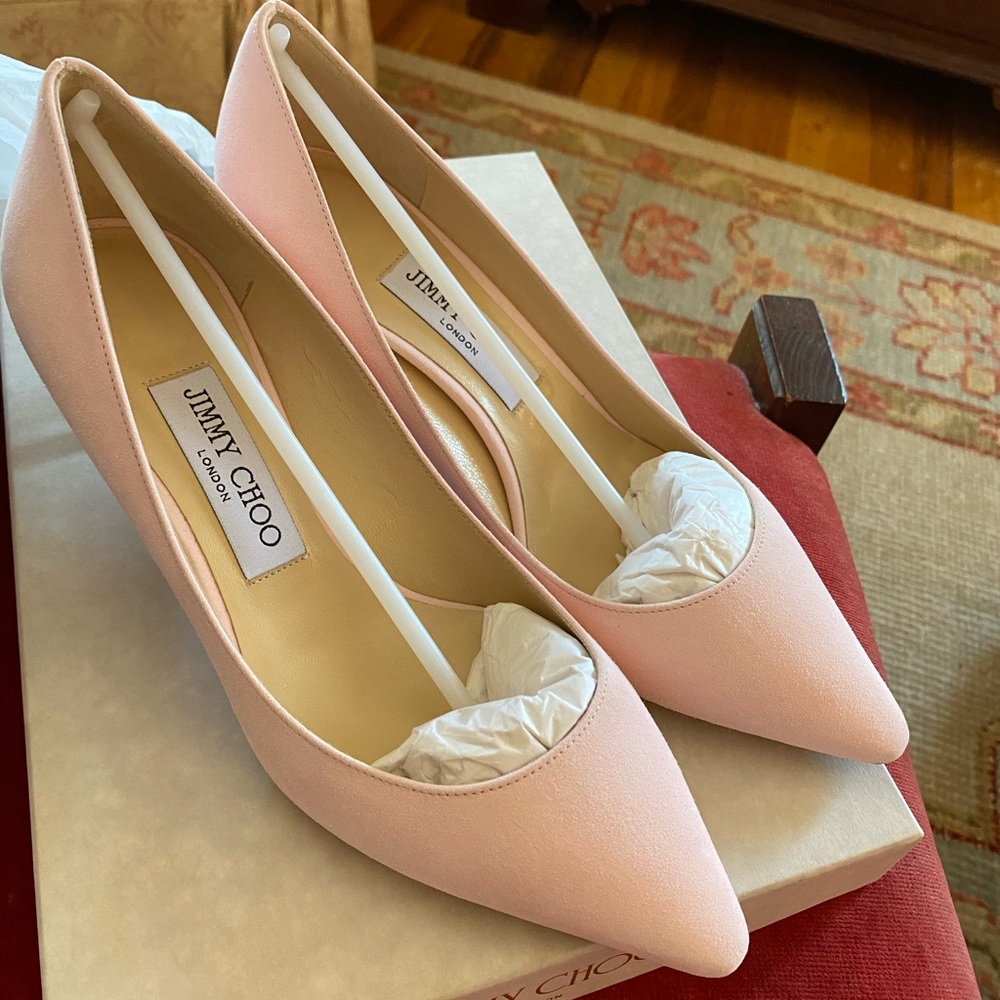 Jimmy Choo Romy 60 pink suede 37